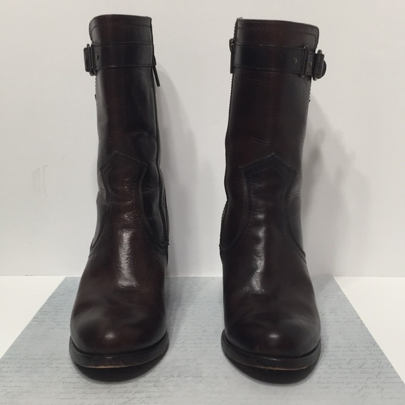 Frye brown boot with buckle - Picture 4 of 12